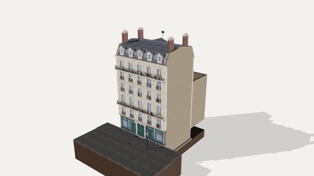 Modèle 3D : L’haussmannien